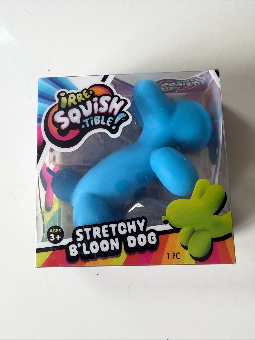 JARU Irre Squish Tible Stretchy B'loon Dog - Blue